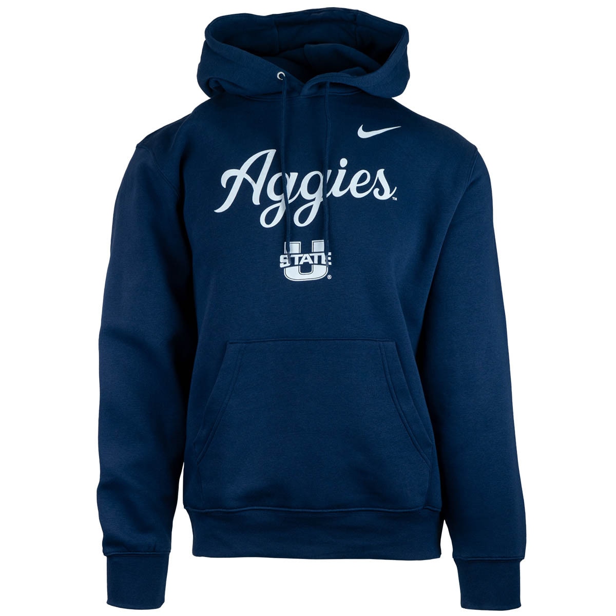 Nike aggies u-state script navy unisex hoodie sweatshirt